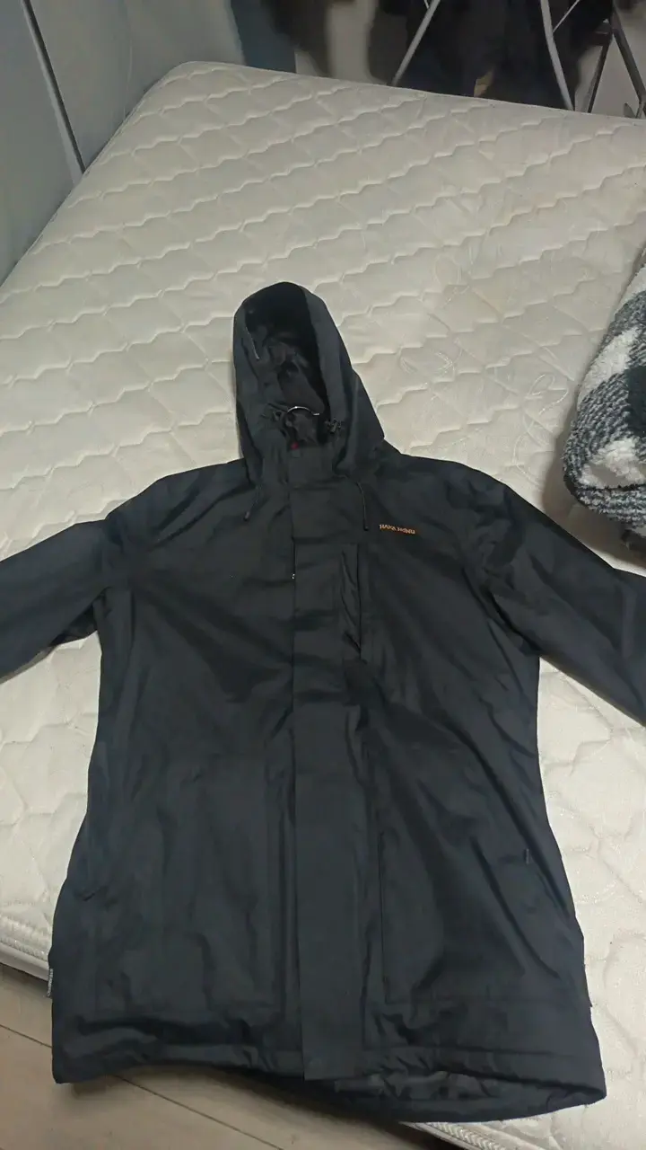 Parka impermeable negra Haka Honu - 1