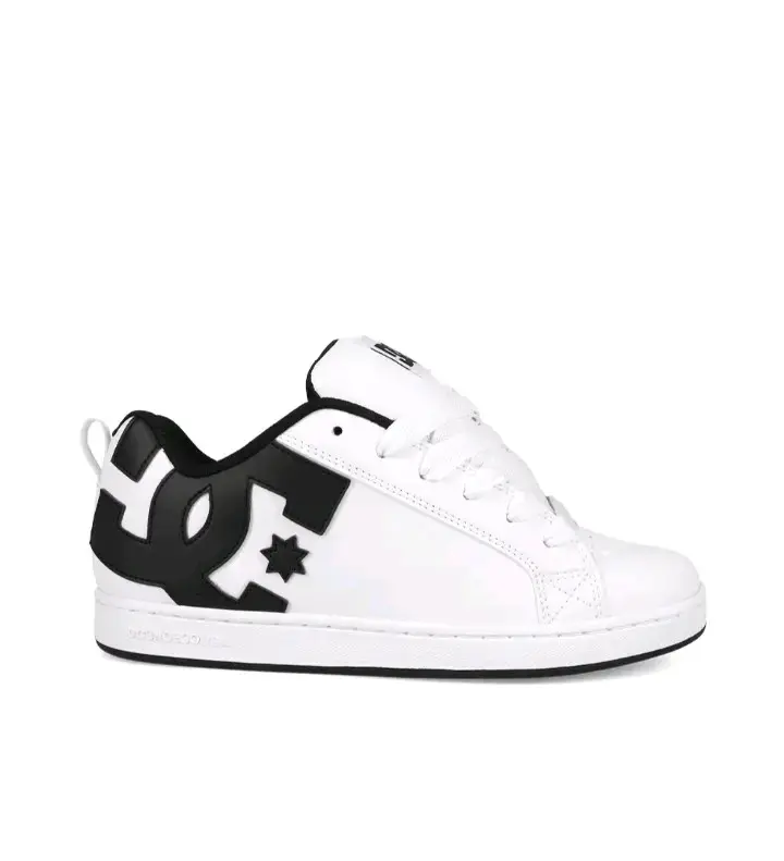 Zapatillas DC Court Graffik Blancas y Negras - 2