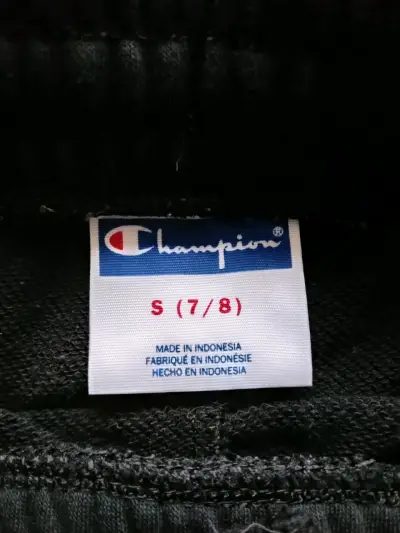 Pantalones deportivos negros Champion para niños - miniatura 2