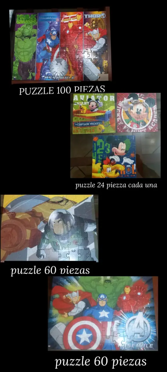 Puzzles Infantiles Disney y Marvel - 2