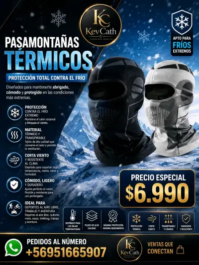 Pasamontañas Térmico Deportivo KevCath - miniatura 2