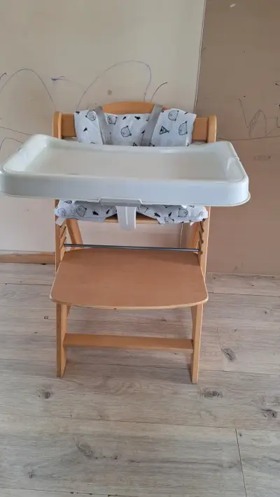 Silla de Comer para Bebé Hauck de Madera - miniatura 3