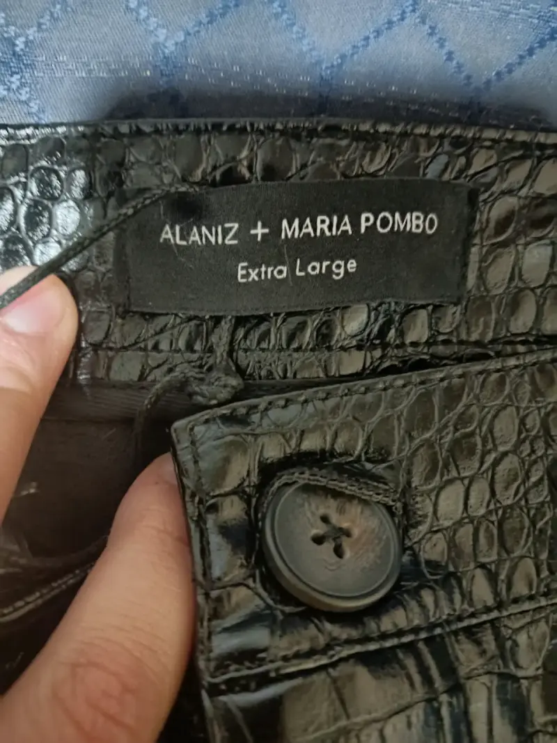 Pantalón textura croco Alaniz + María Pombo XL - 2
