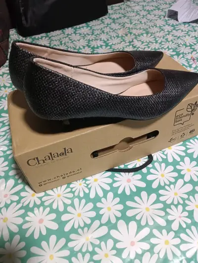 Zapatos planos negros Chalada elegantes - miniatura 1