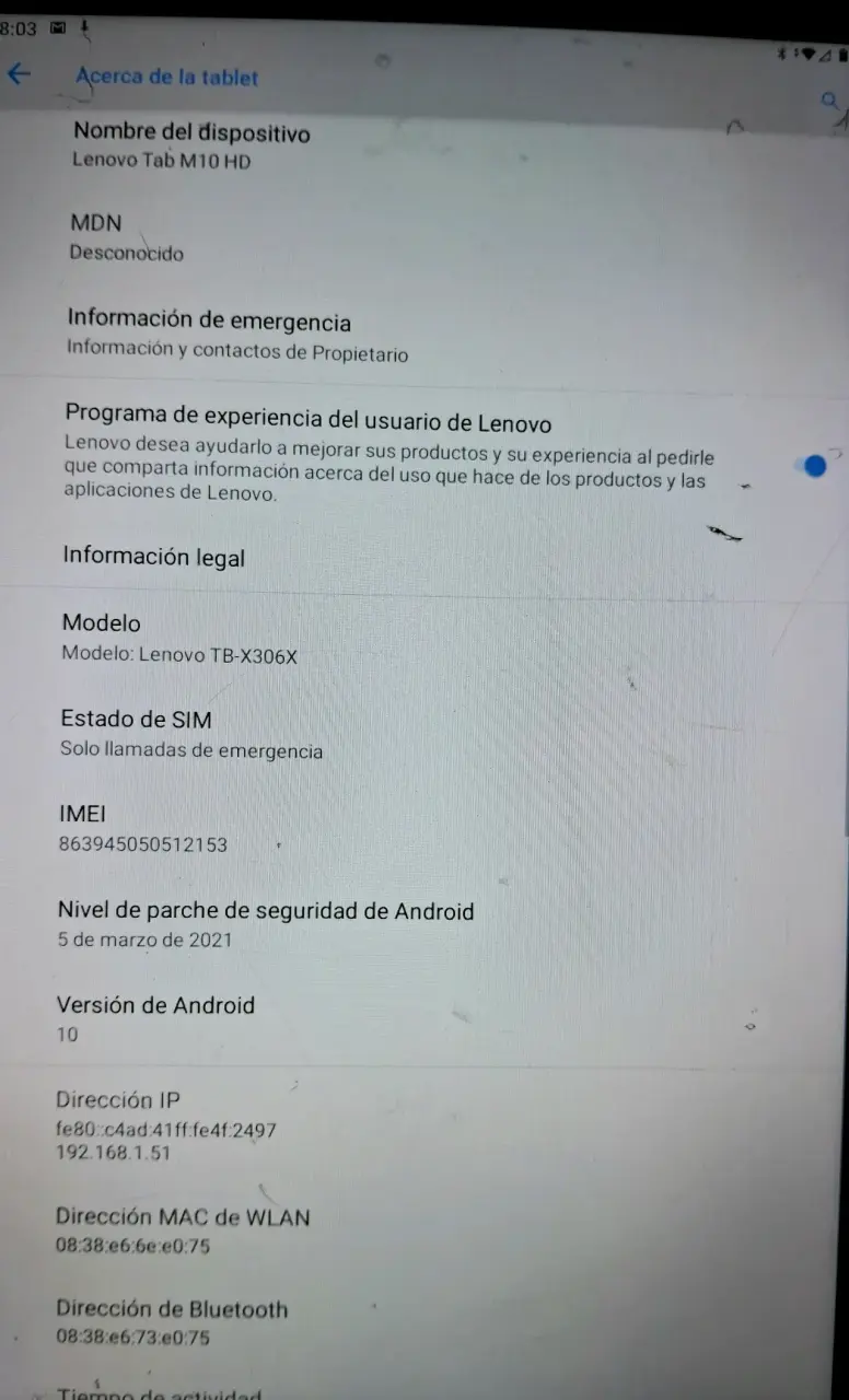 Tablet Lenovo Tab M10 HD - 3