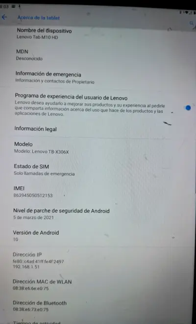 Tablet Lenovo Tab M10 HD - miniatura 3