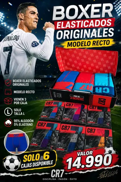 Pack de Boxers Elasticados CR7 y Tony Montana - miniatura 1