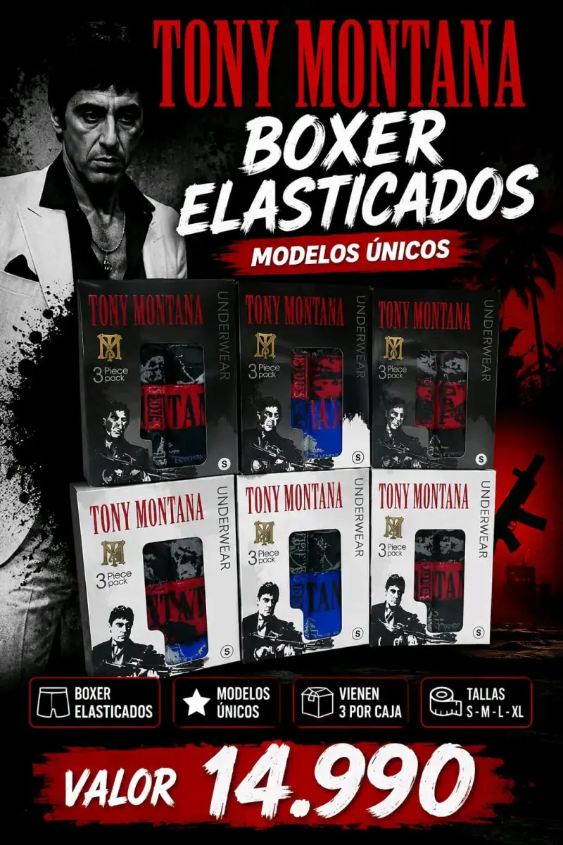 Pack de Boxers Elasticados CR7 y Tony Montana - 2