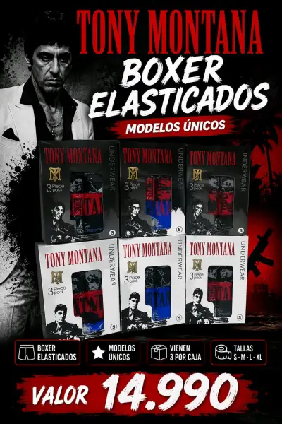 Pack de Boxers Elasticados CR7 y Tony Montana - miniatura 2