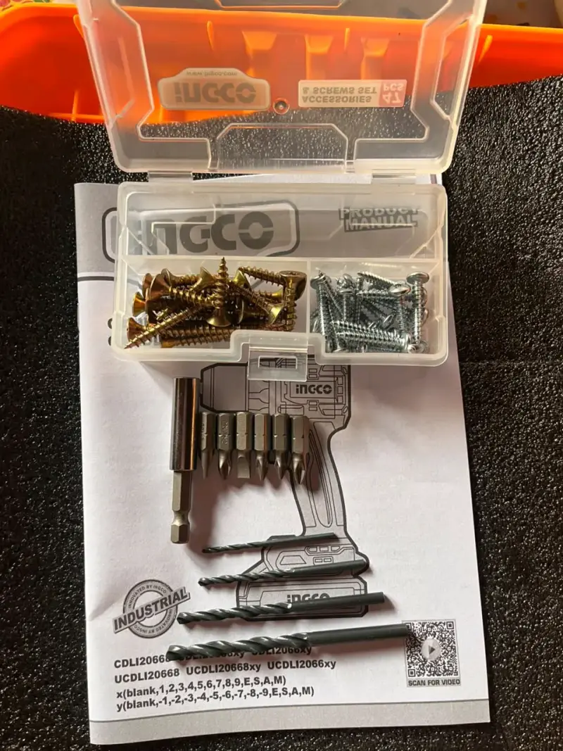 Taladro Inalámbrico Ingco con Baterías y Cargador - 4