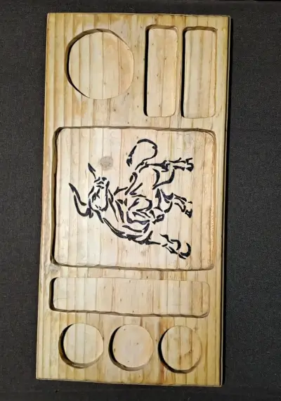 Tablas de madera con dibujo quemado - miniatura 3
