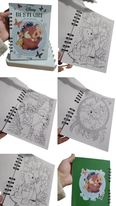 Libro de colorear Disney Bestiaire 60 ilustraciones - miniatura 1