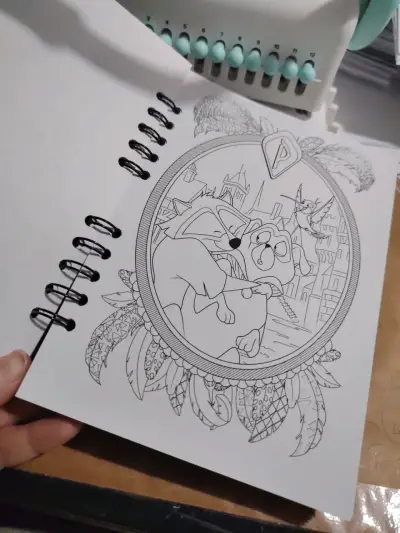 Libro de colorear Disney Bestiaire 60 ilustraciones - miniatura 4