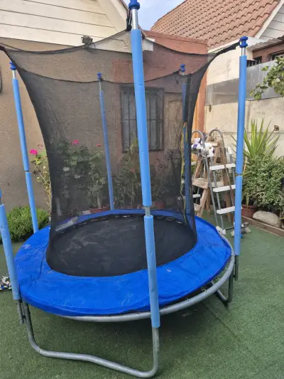 Trampolín con red de seguridad para niños - miniatura 6