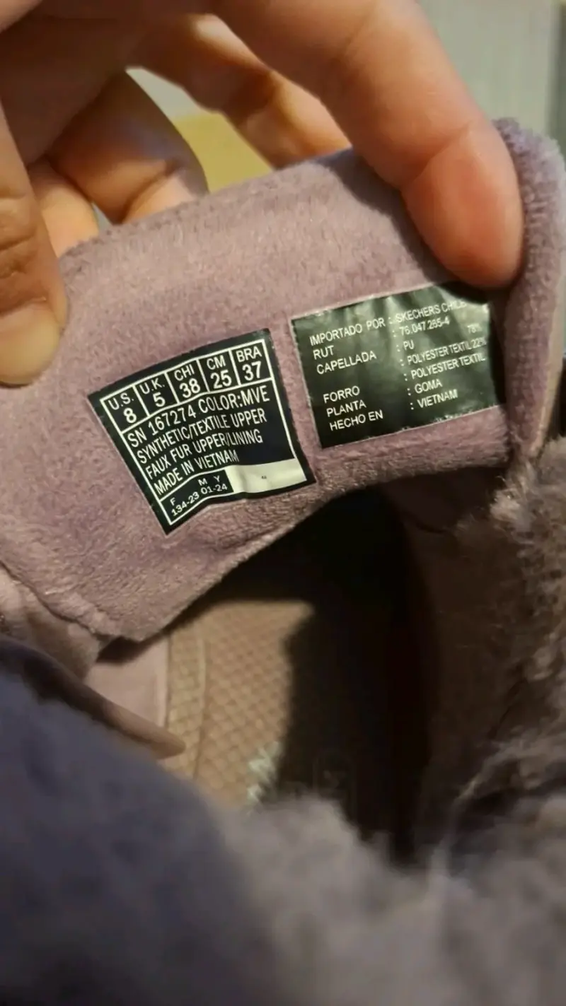 Botas Skechers con forro de peluche color lila - 3