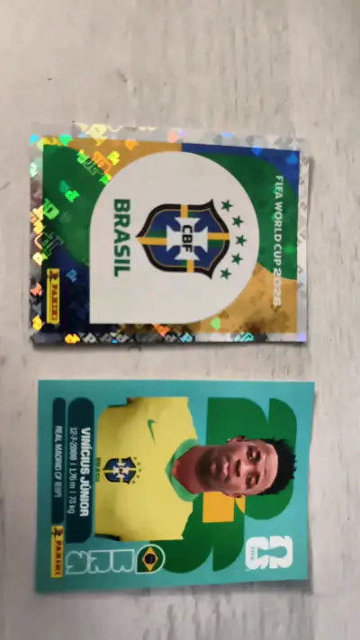 Lámina Panini Vinícius Júnior Brasil 2026 - miniatura 1