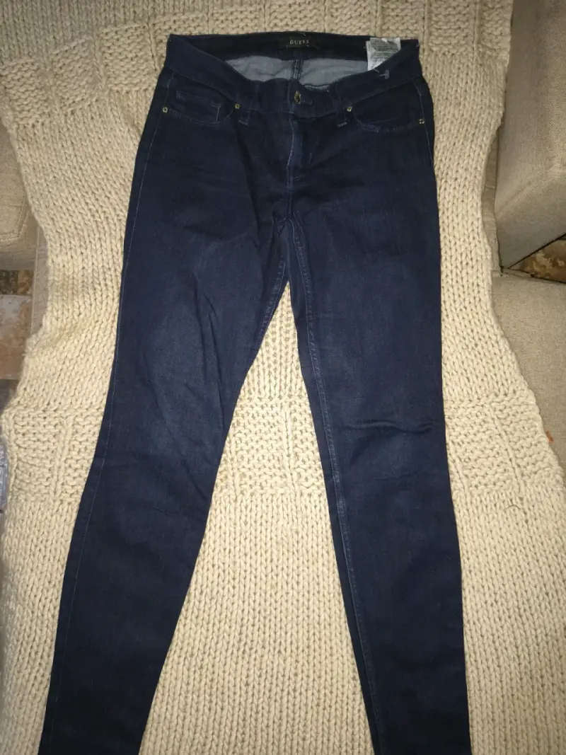 Jeans azul oscuro Guess para mujer - 3