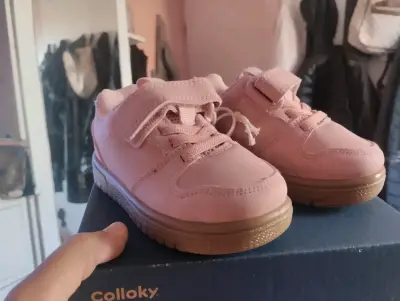 Zapatillas rosadas para niña Colloky - miniatura 1