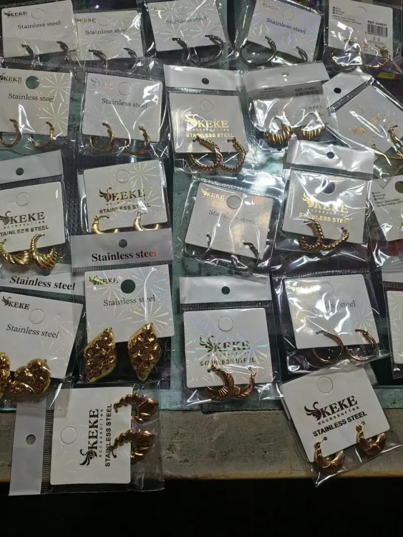 22 pares de aros de acero quirúrgico x 25.000 surt - 2