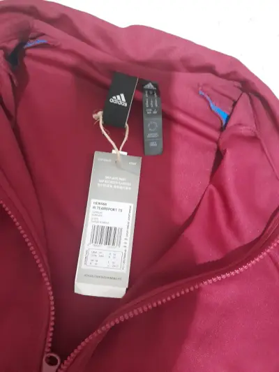 Conjunto deportivo Adidas burdeos y azul para mujer - miniatura 1