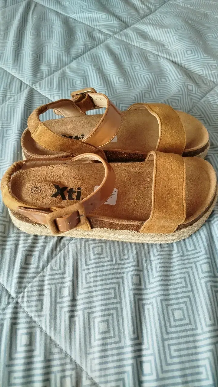 Sandalias marrón para niña talla 34 - 2