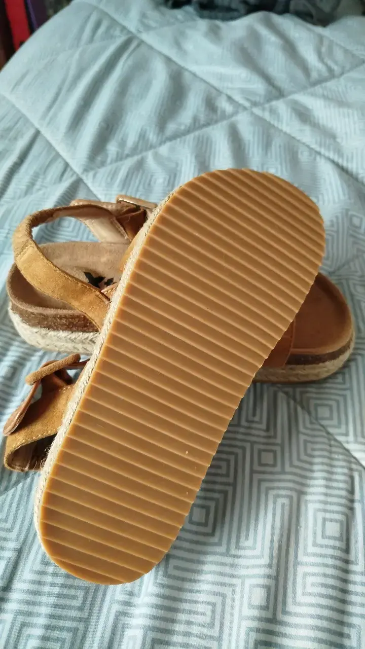 Sandalias marrón para niña talla 34 - 3