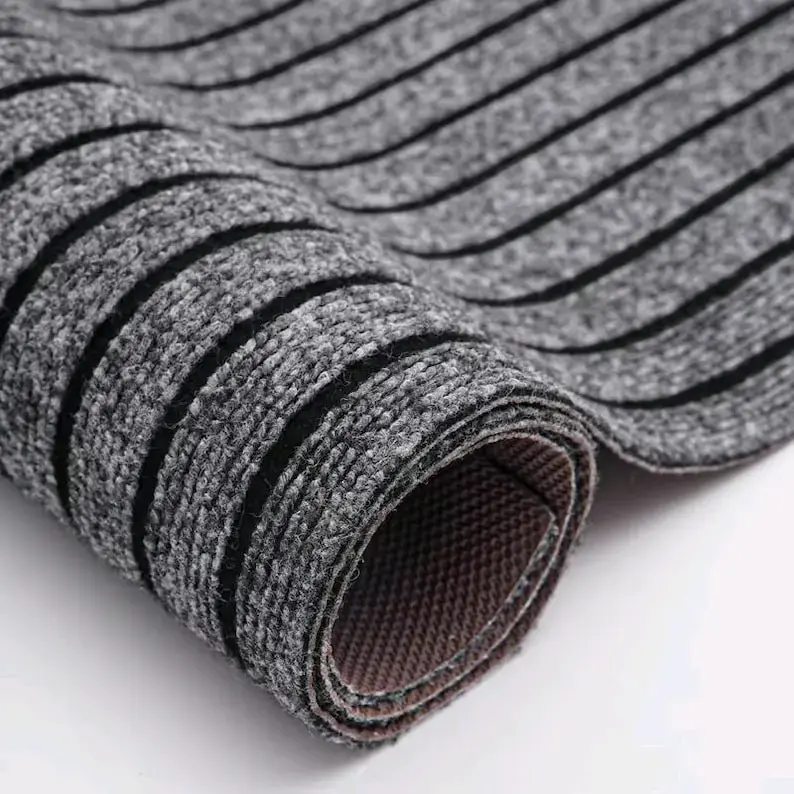 Alfombra Antideslizante Gris para Hogar - 1