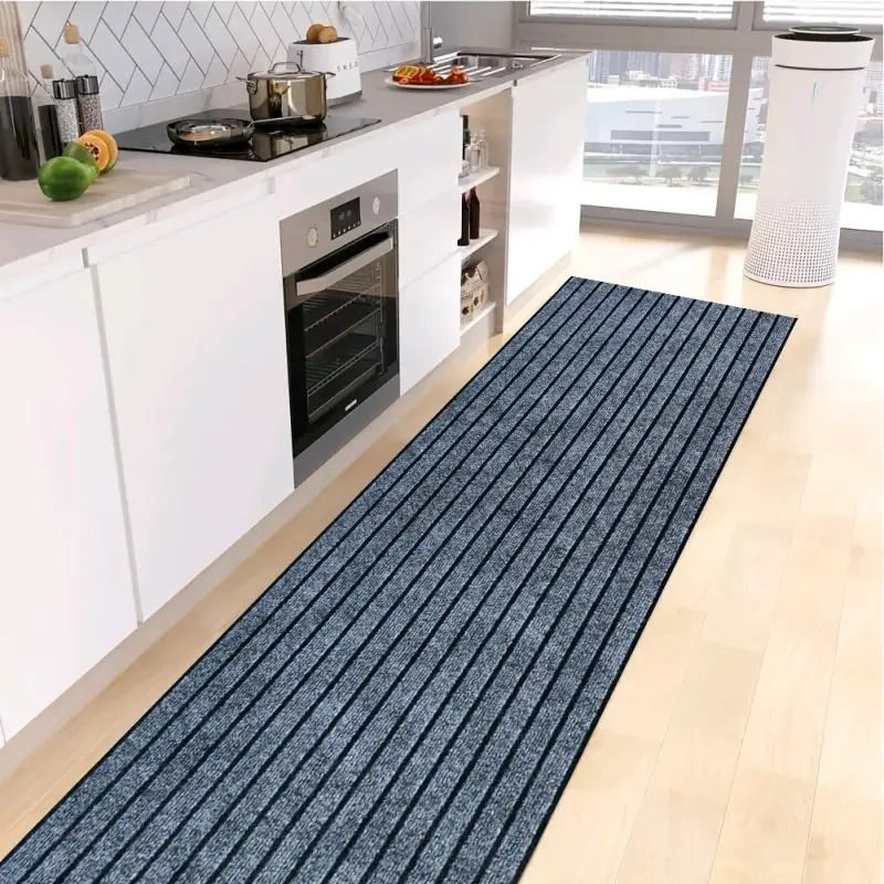 Alfombra Antideslizante Gris para Hogar - 2