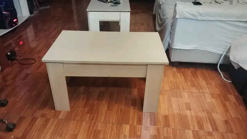 Mesa de centro elevable con almacenamiento - 2