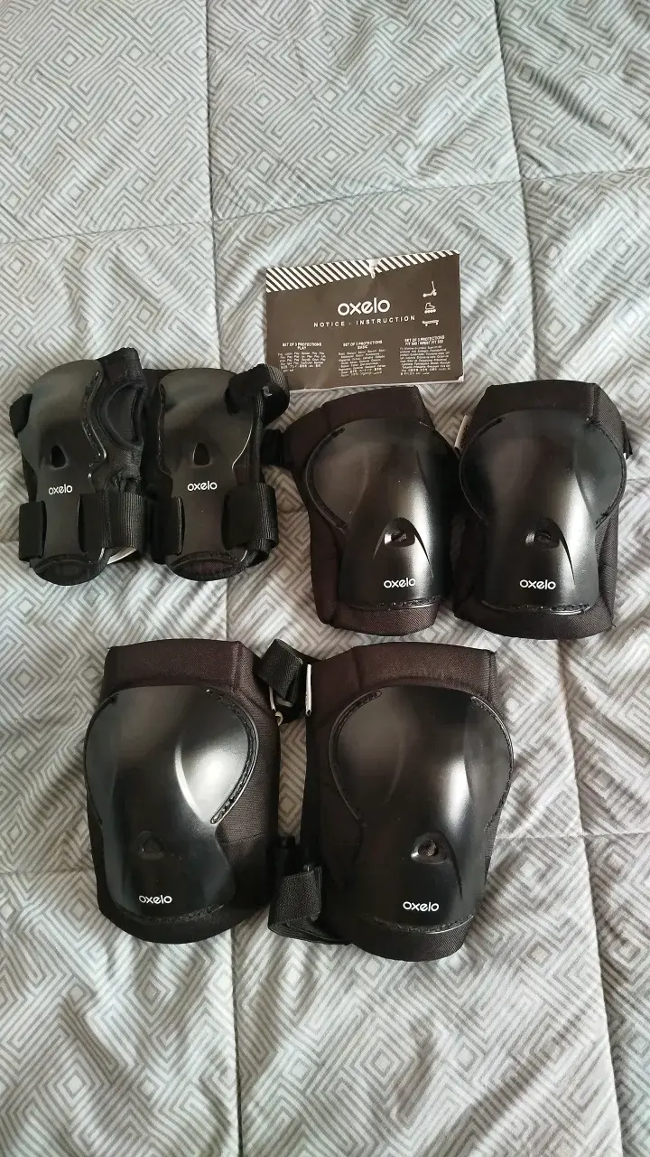 Set de protecciones para patinaje Oxelo XS y S - 4