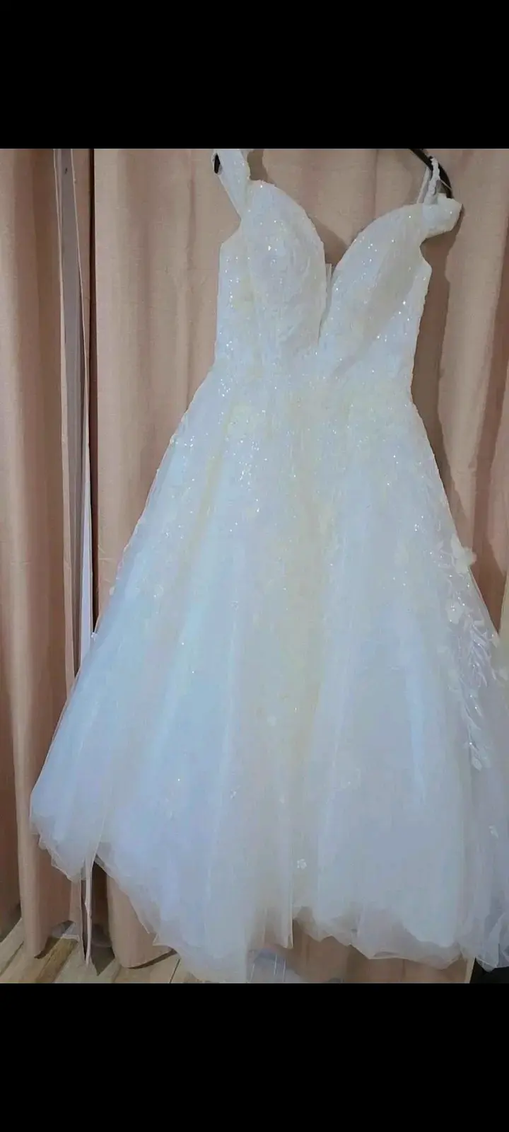 Vestido de Novia Blanco con Encaje - 4