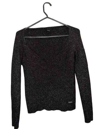 Suéter negro brillante Mossimo - miniatura 1