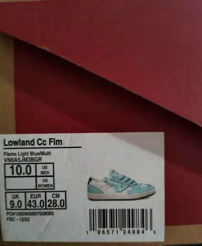 Zapatillas Vans Lowland CC Flame Azul Claro - miniatura 1