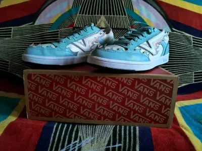 Zapatillas Vans Lowland CC Flame Azul Claro - miniatura 3