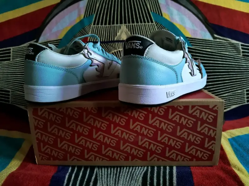 Zapatillas Vans Lowland CC Flame Azul Claro - 4