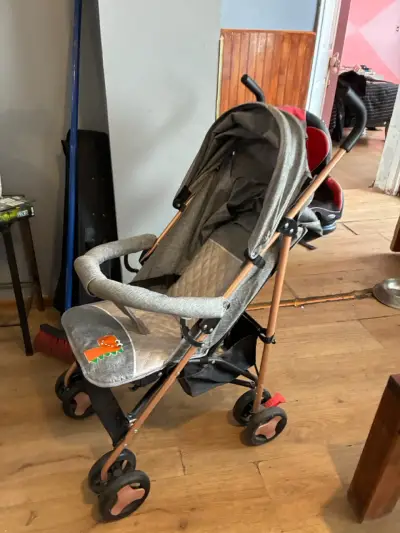 Coche Paragua Bebestar Babyanimali Grey - miniatura 1