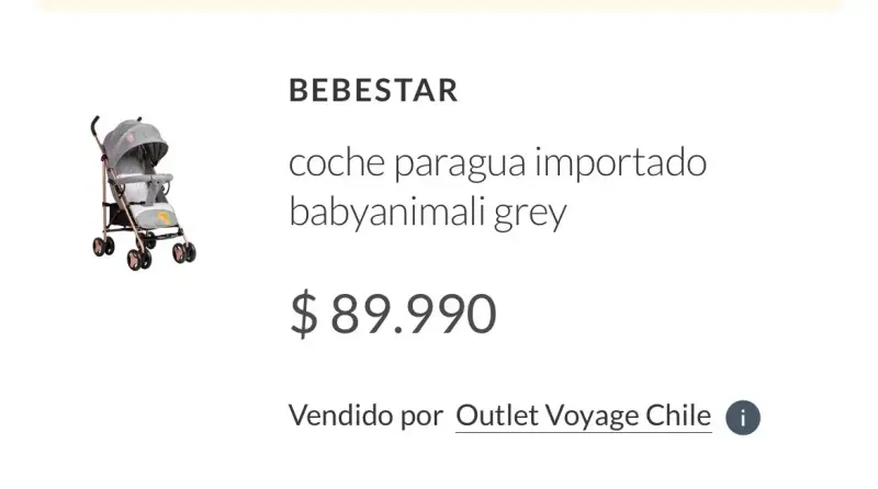 Coche Paragua Bebestar Babyanimali Grey - 2