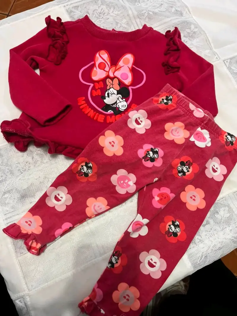 Conjunto de ropa infantil polar y Minnie Mouse - 4