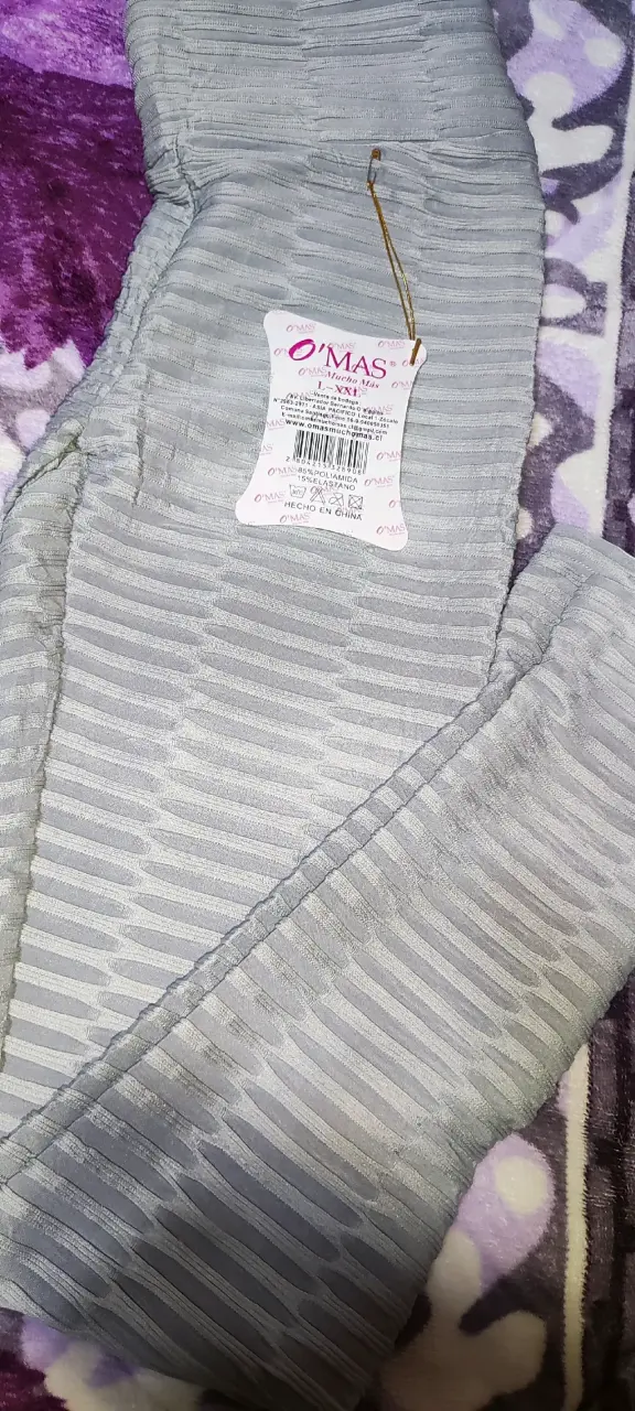 Leggings calzas grises O'Mas talla XXL - 1