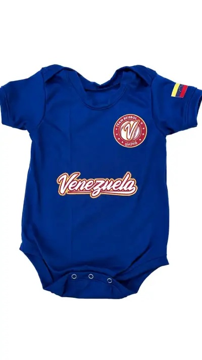 Body de bebé azul Team Beisbol Venezuela - miniatura 1