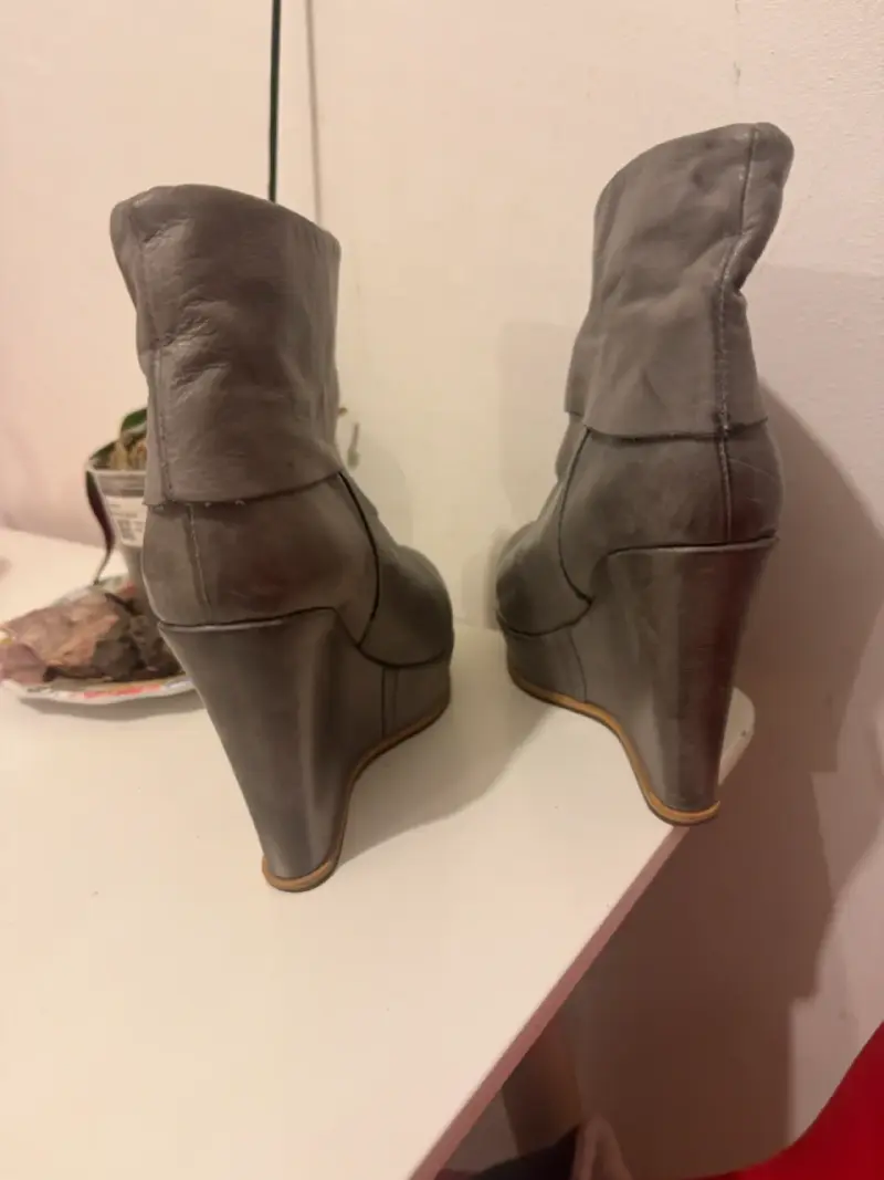 Botines de Cuña Grises para Mujer - 2