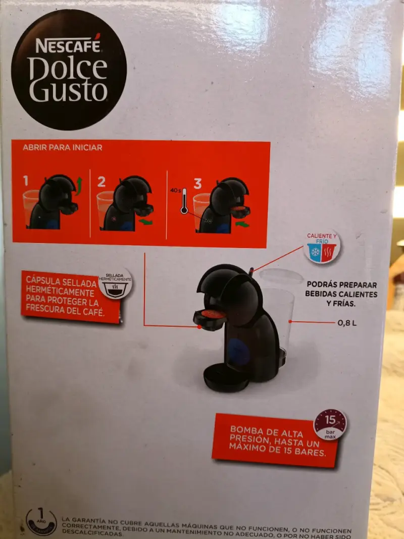 Cafetera Nescafé Dolce Gusto Negra - 2