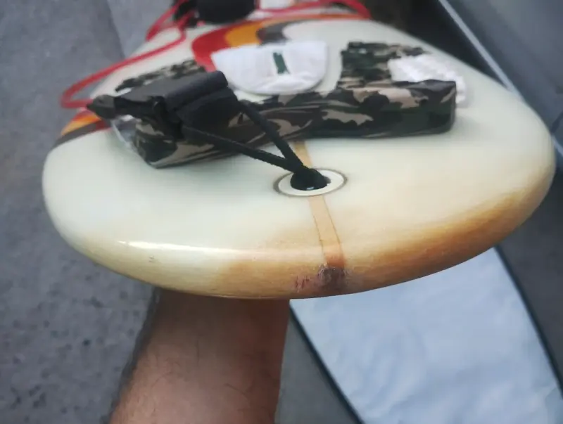 Tabla de surf K.Borges con leas 6.2h rojo - 6