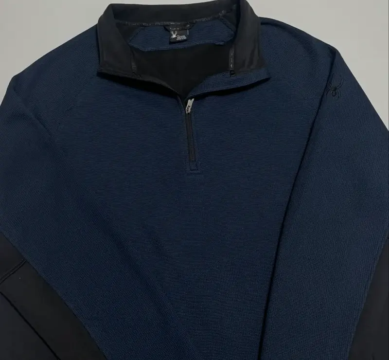 Polar azul para hombre Spyder con cierre - 2