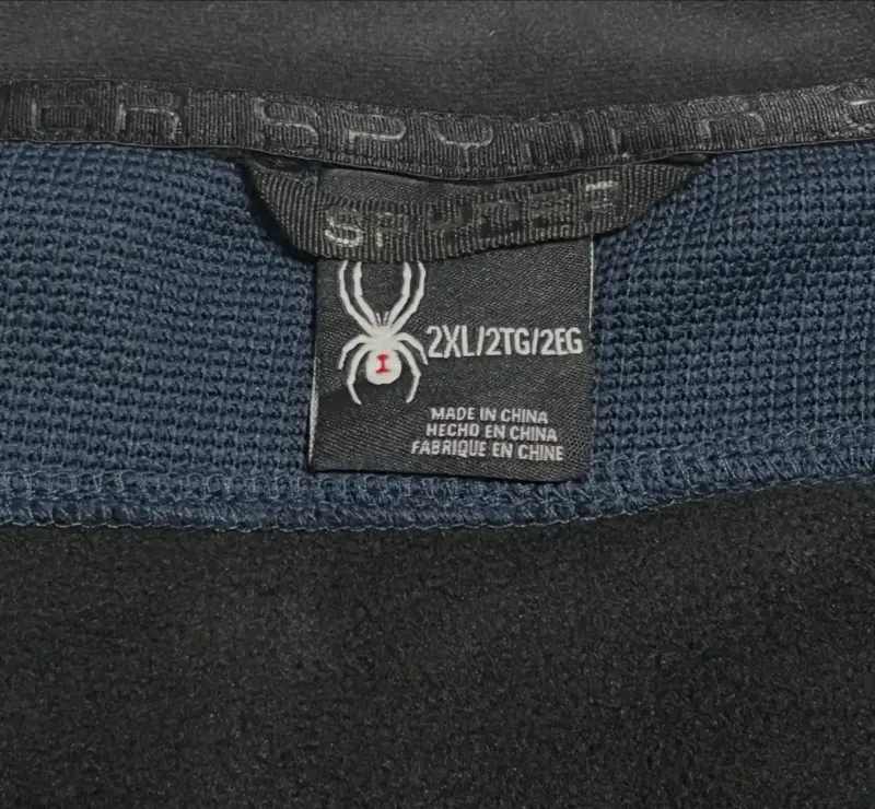 Polar azul para hombre Spyder con cierre - 4