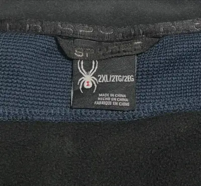 Polar azul para hombre Spyder con cierre - miniatura 4