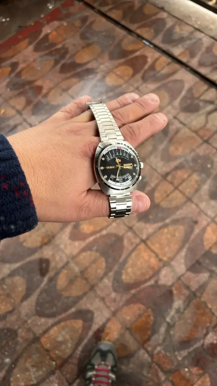Reloj automático vintage con correa de acero - 1