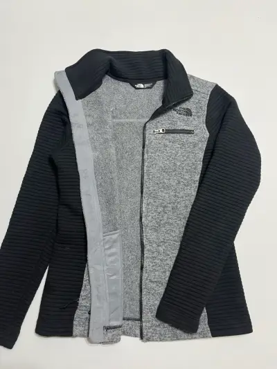 polar The North Face gris y negra - miniatura 3