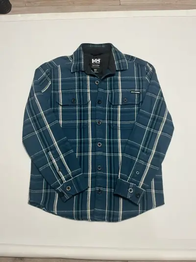 Camisa de franela a cuadros azul Helly Hansen para hombre - miniatura 2