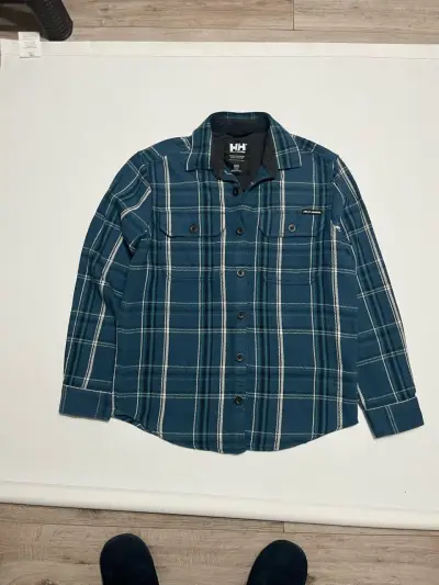 Camisa de franela a cuadros azul Helly Hansen para hombre - miniatura 5
